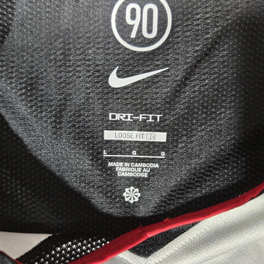 Nike‎ Training T-Shirt Dri-FIT Total 90 Energy Jersey White Black HV1178-133 L